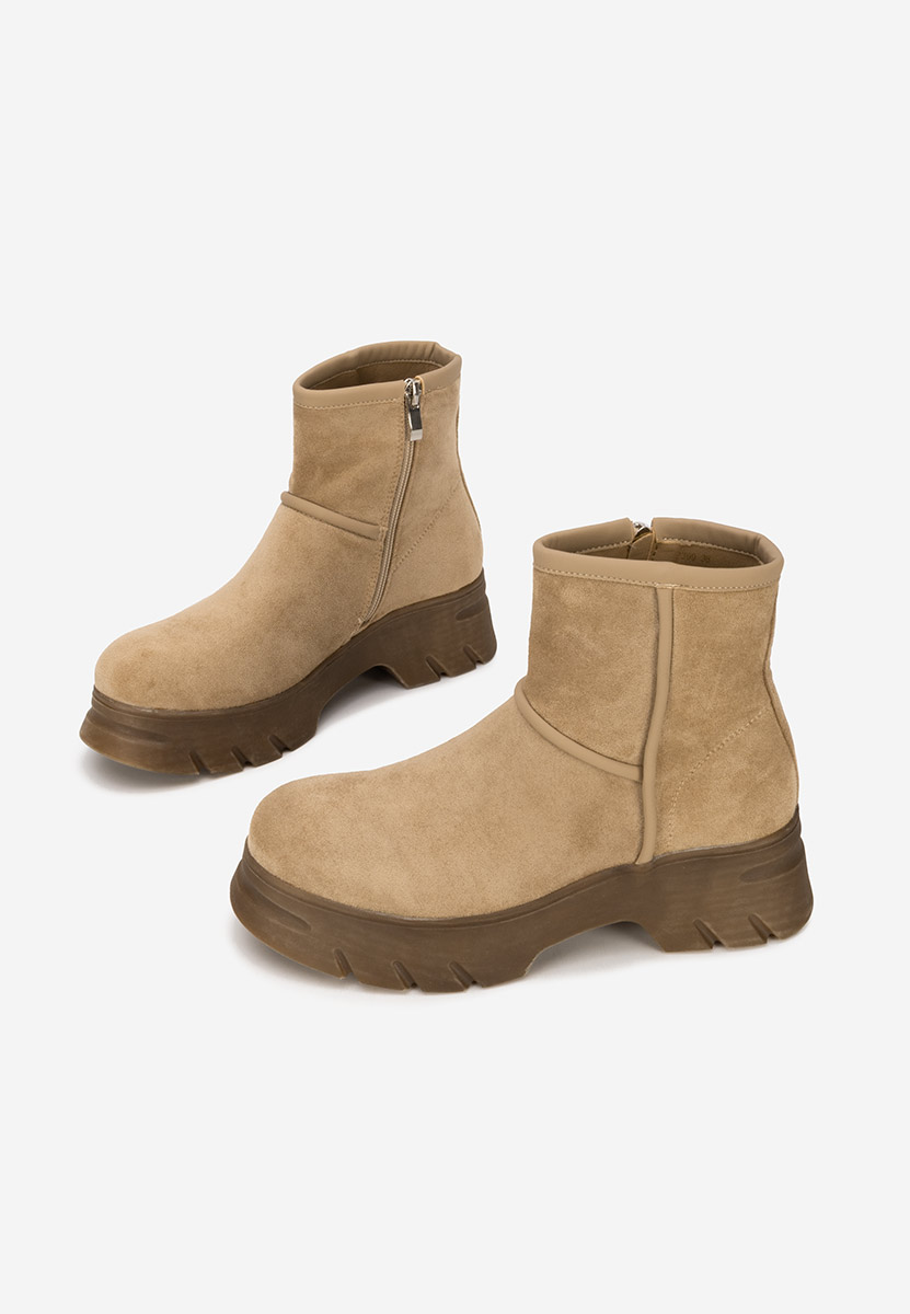 Khaki dámské kotníková obuv Geronia