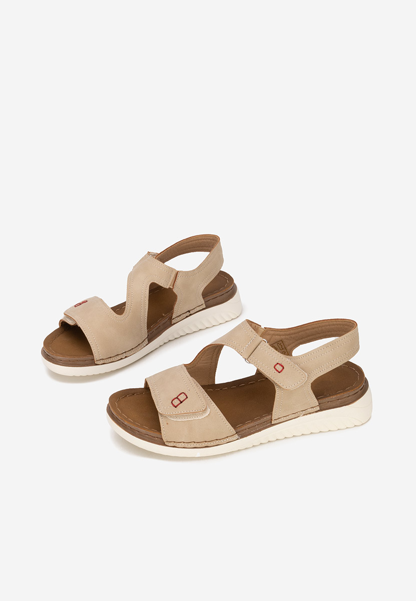 Béžové dámské letní sandály Metina V2