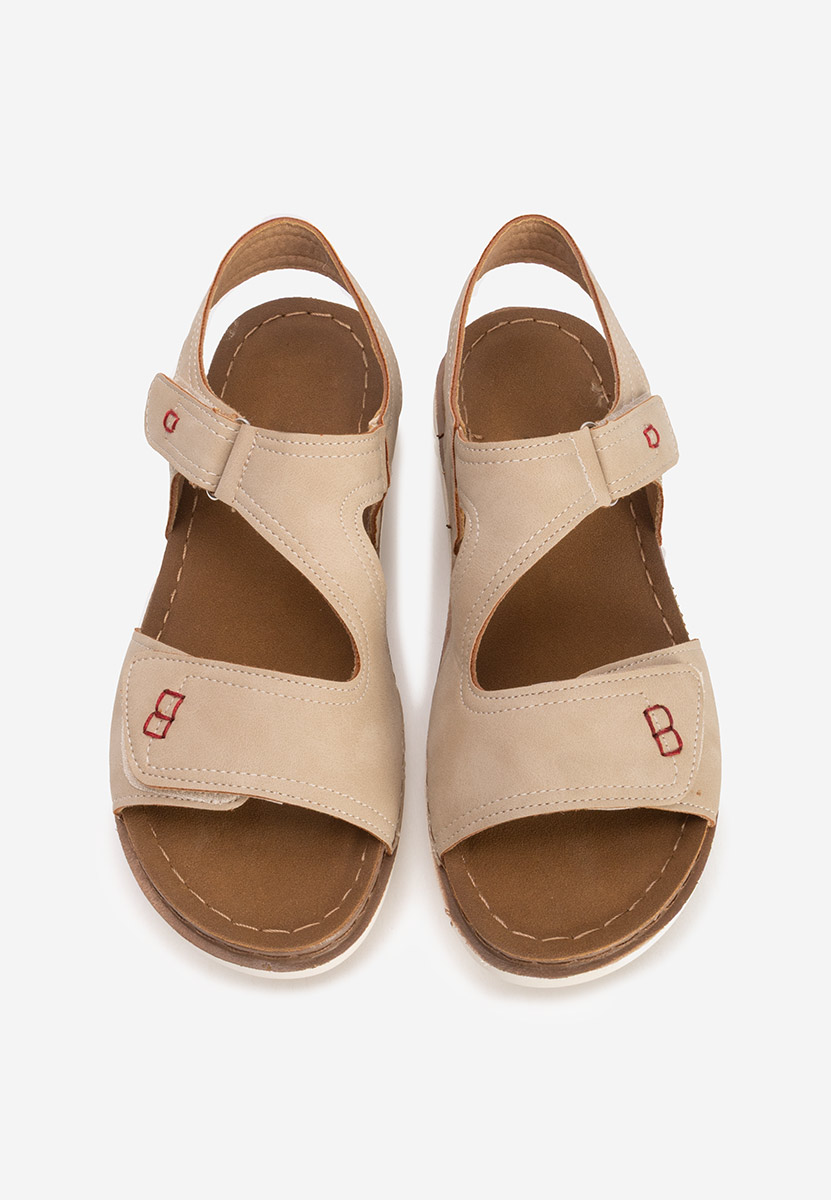 Béžové dámské letní sandály Metina V2