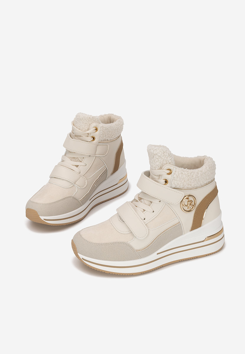 Béžové kotníkové tenisky Velaris