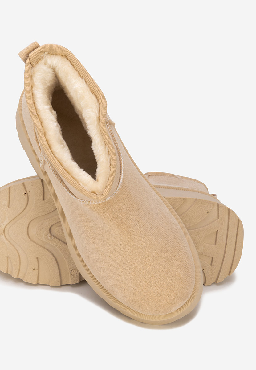 Béžové kotníkové zimní boty Tarnia