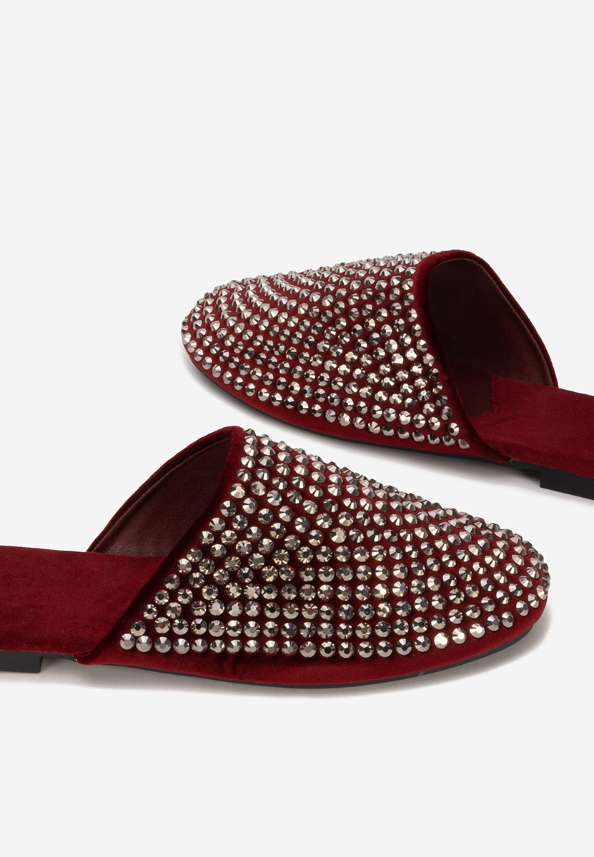 Bordové pantofle dámské Sirina