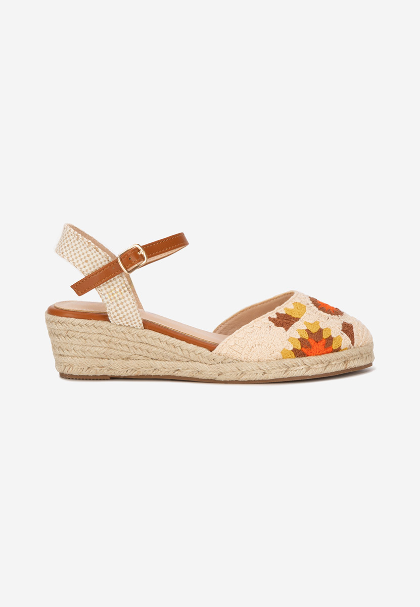 Béžové sandály espadrilky Elioth