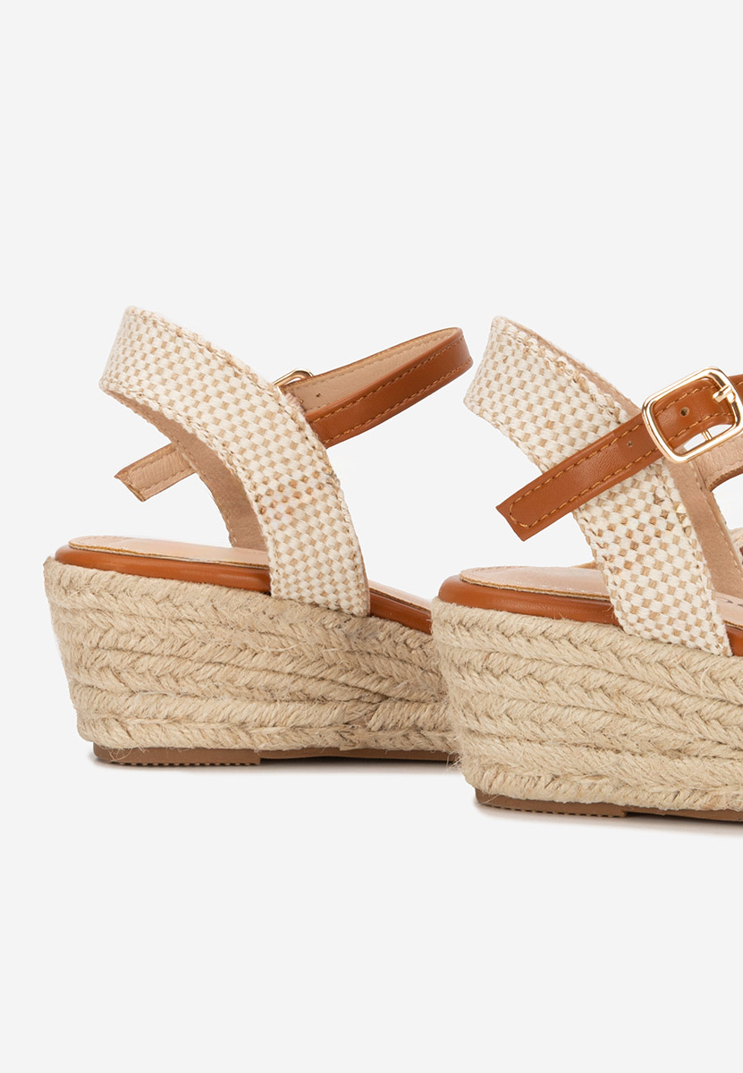 Béžové sandály espadrilky Elioth