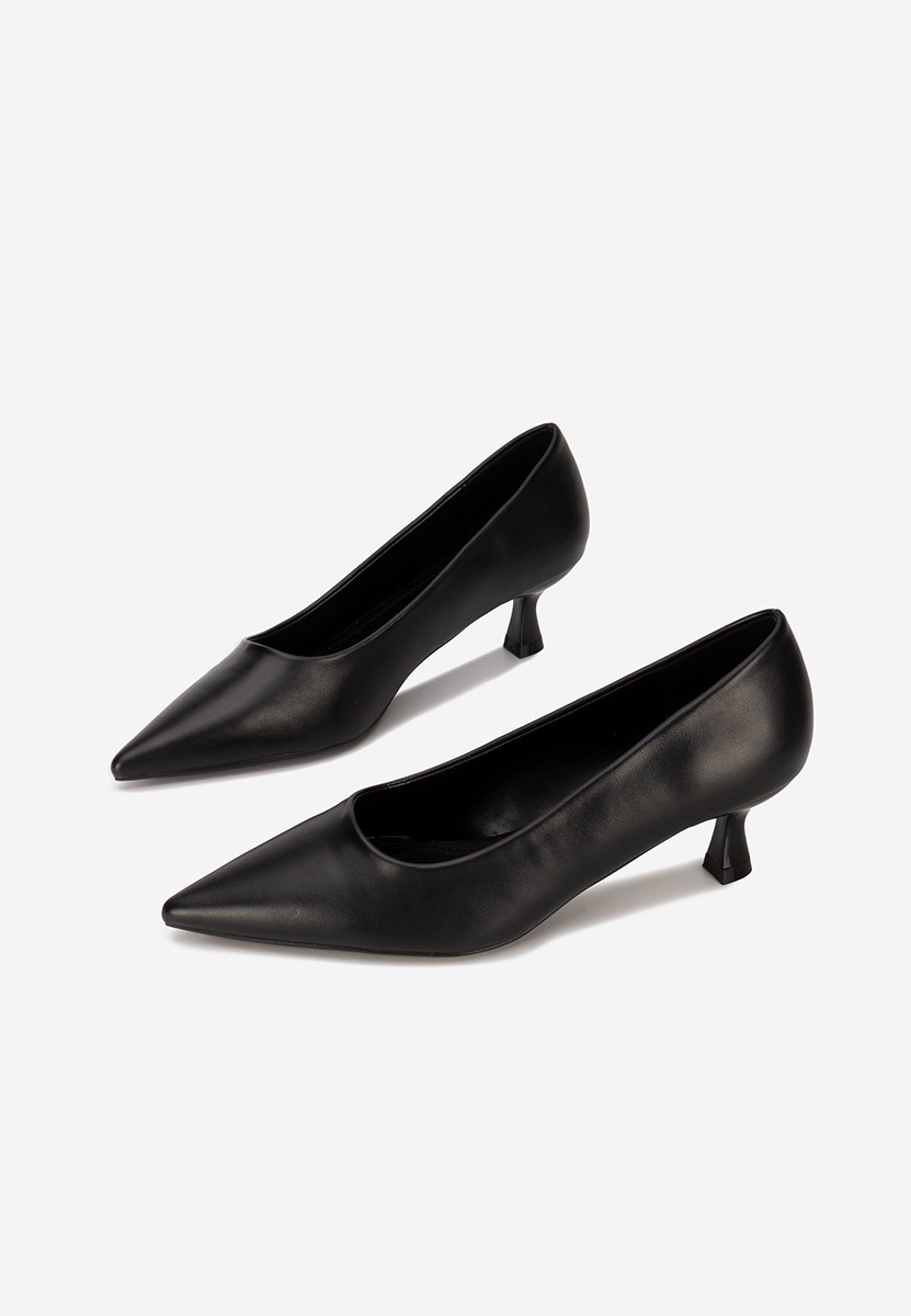 Limetkové lodičky na nízkém podpatku Gra negri