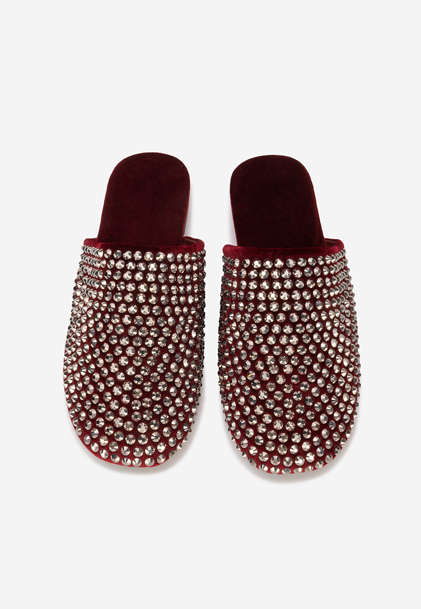 Bordové pantofle dámské Sirina