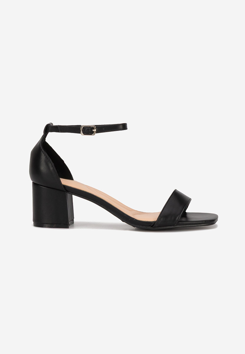 Černé sandály na podpatku Karyssa V2