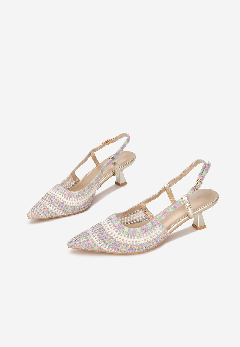 Viacfarebné lodičky na nízkém podpatku Dominga