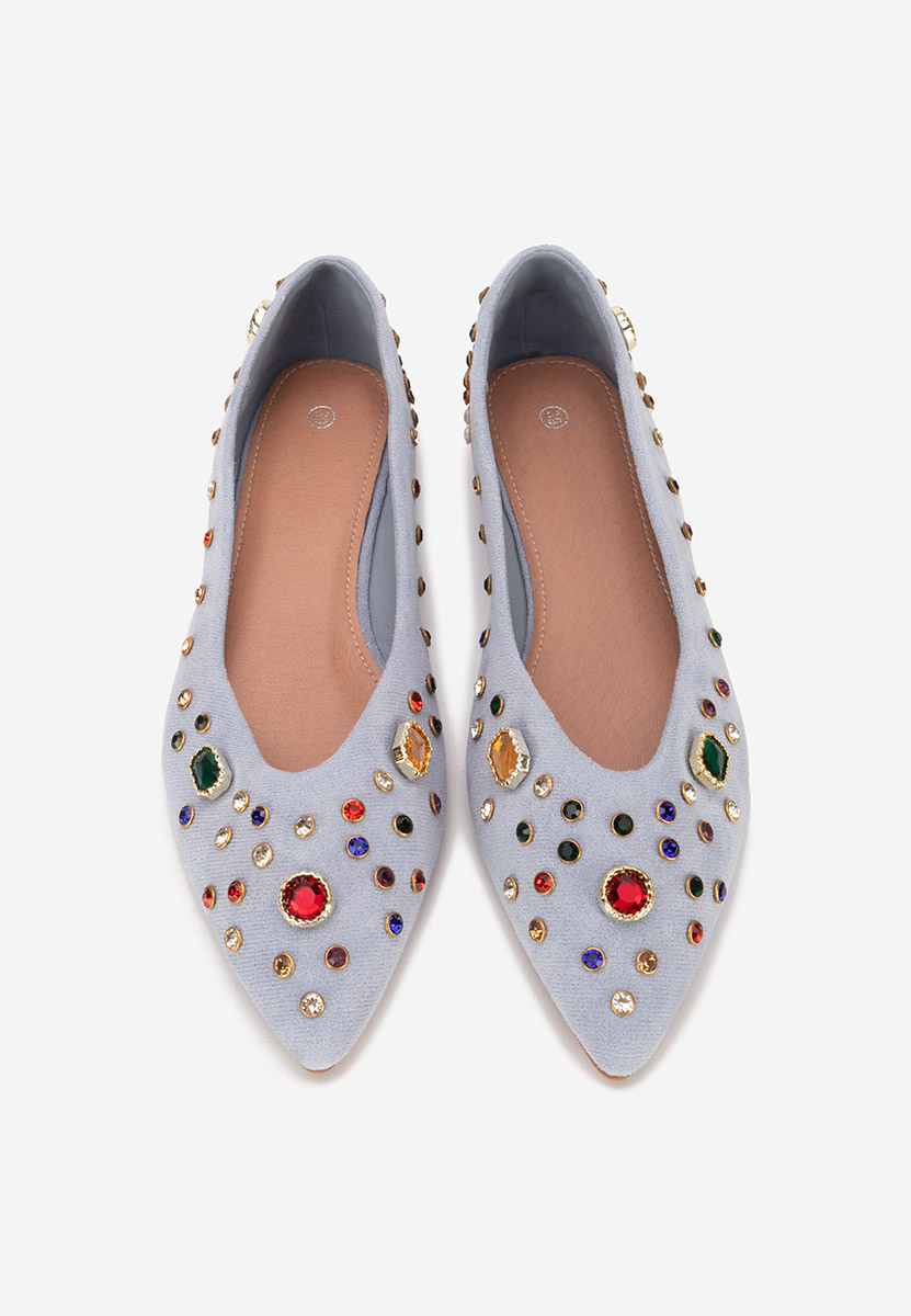 Modré dámské baleríny Fredricka