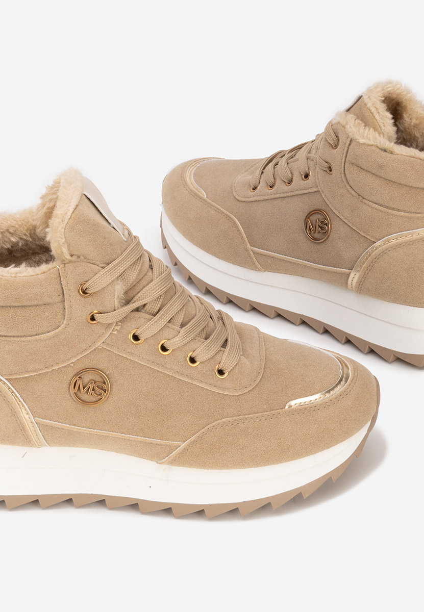 Khaki zimní tenisky dámské Noira