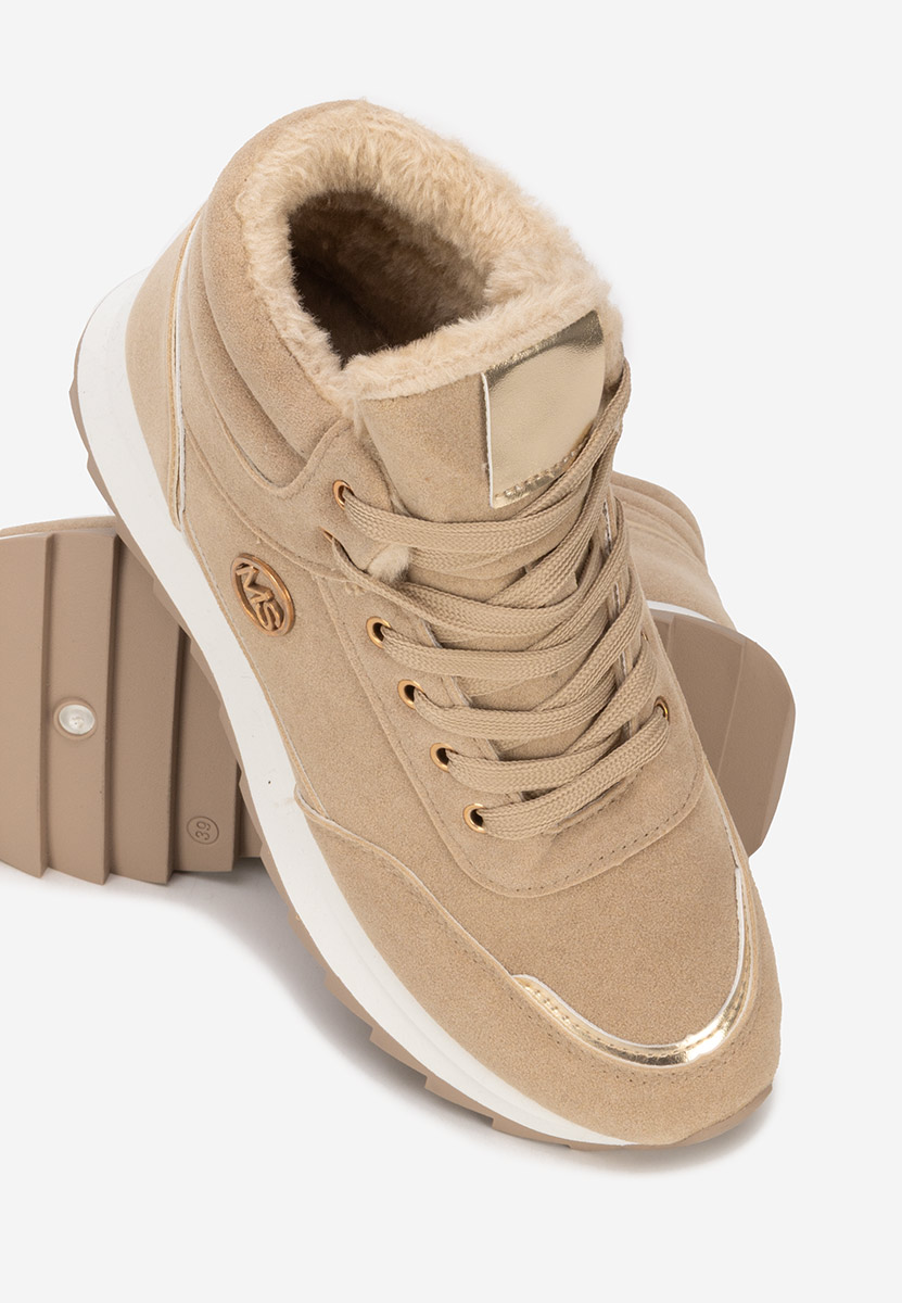 Khaki zimní tenisky dámské Noira