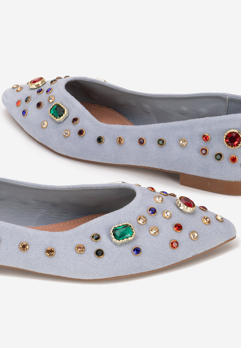 Modré dámské baleríny Fredricka