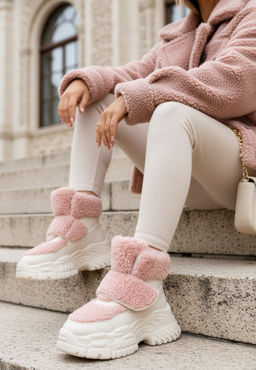 Bílé zimní tenisky dámské Comino V2