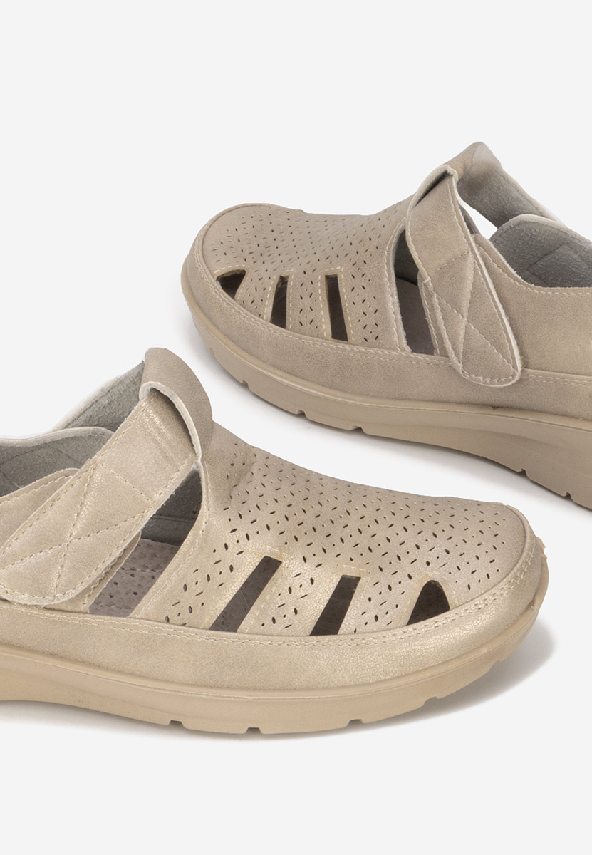 Zlaté dámské espadrilky Gerania