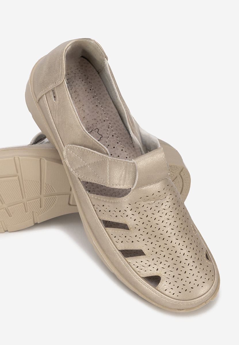 Zlaté dámské espadrilky Gerania