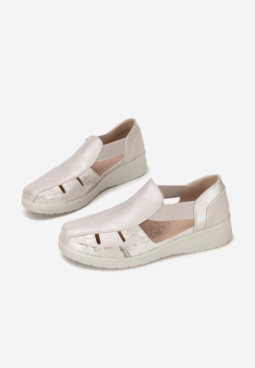 Stribrné dámské espadrilky Grazyna