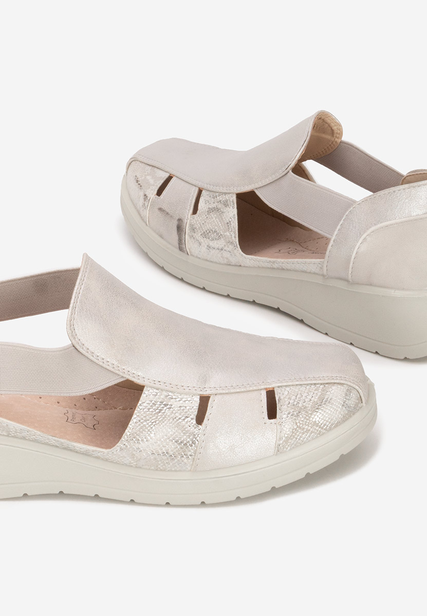 Stribrné dámské espadrilky Grazyna