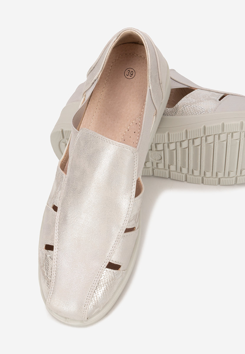 Stribrné dámské espadrilky Grazyna
