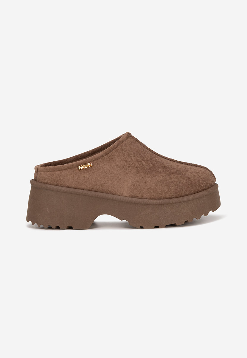 Hnedé dámské dřeváky Veyra