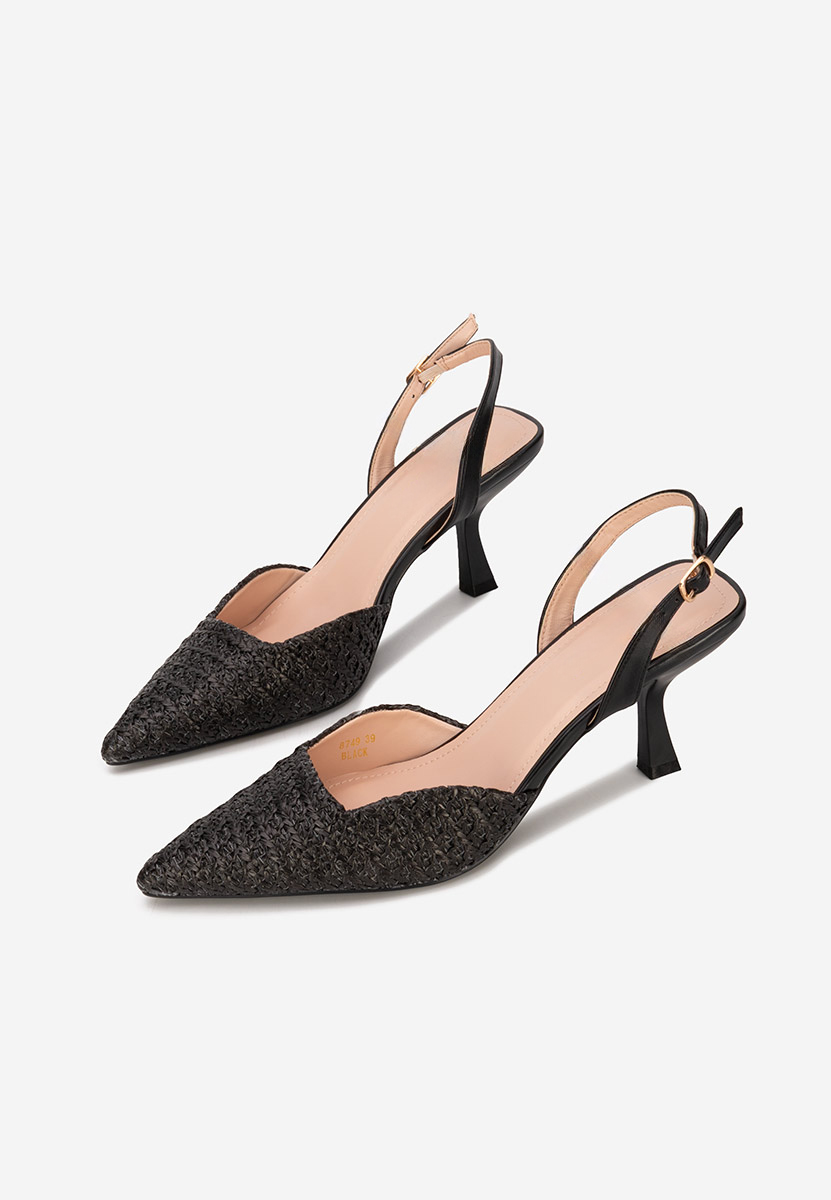 Černé lodičky do špičky Shemika