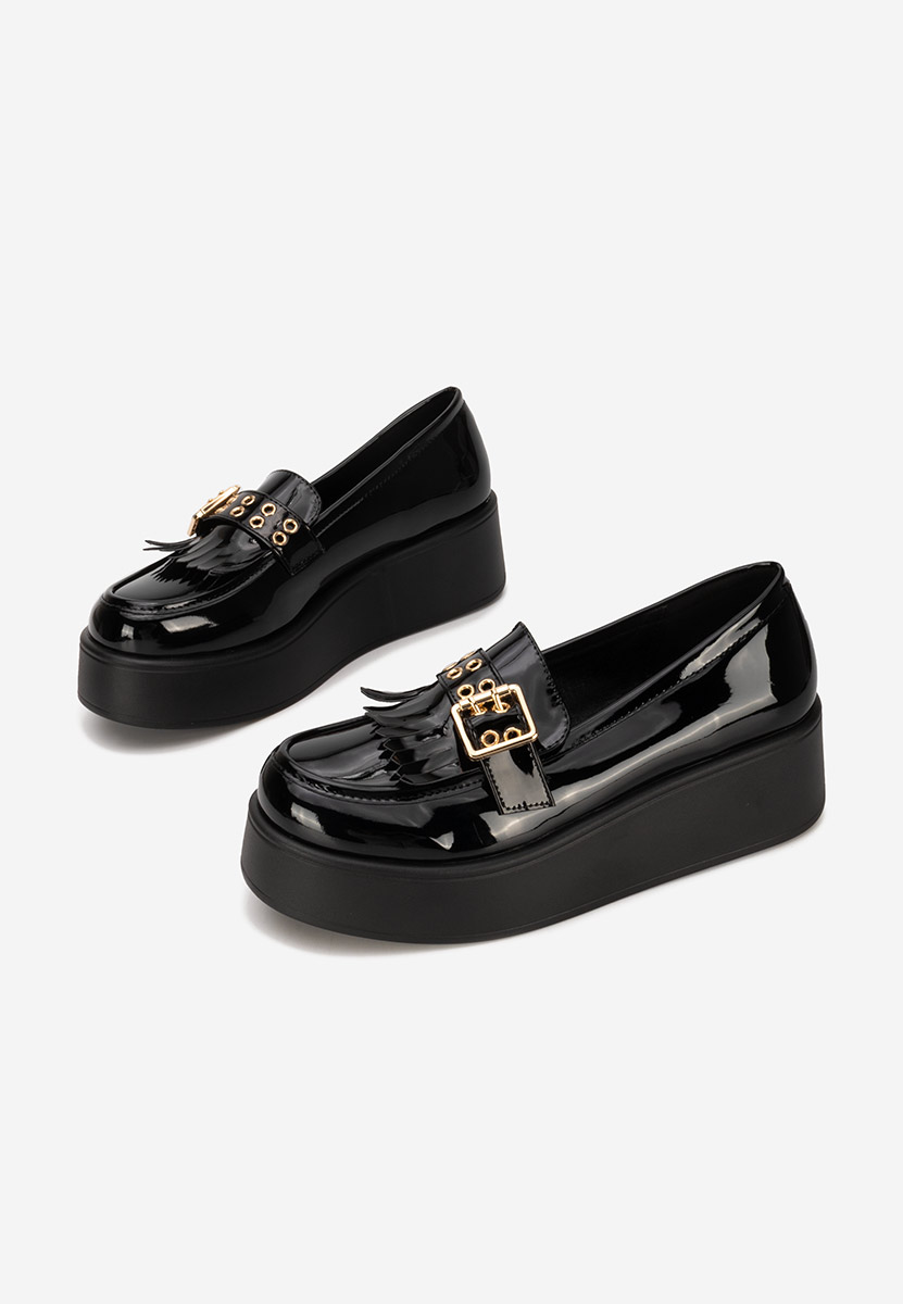 Černé mokasíny na platformě Magie V2