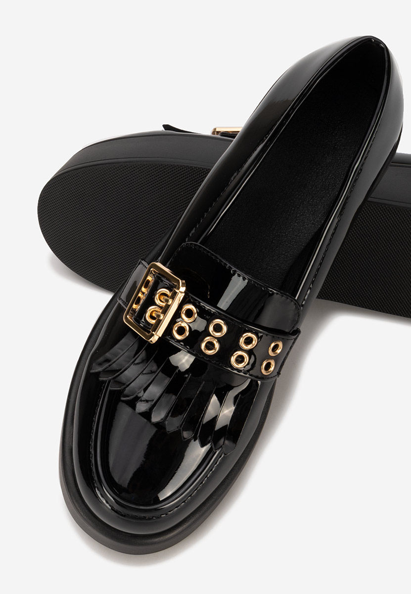 Černé mokasíny na platformě Magie V2