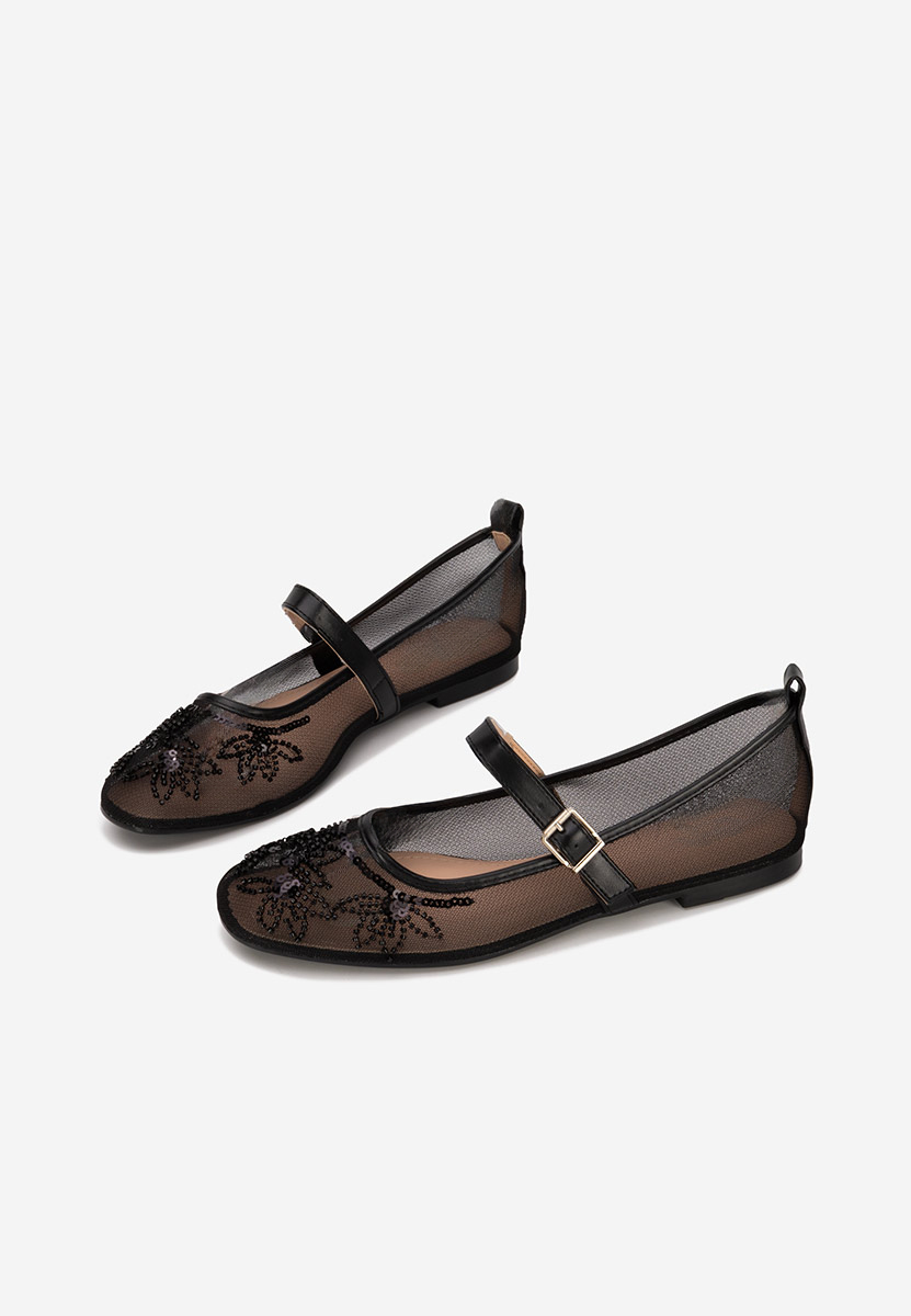 Černé dámské baleríny Theressa