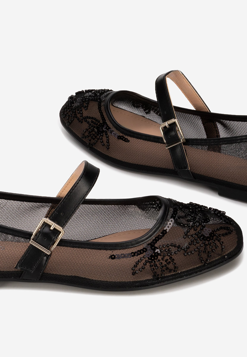 Černé dámské baleríny Theressa