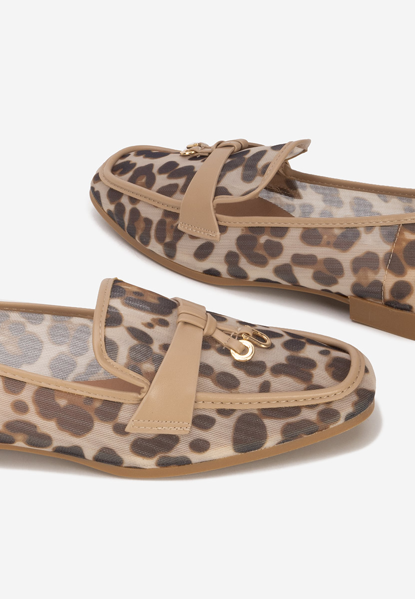 Béžové dámské letní mokasíny Yassenia