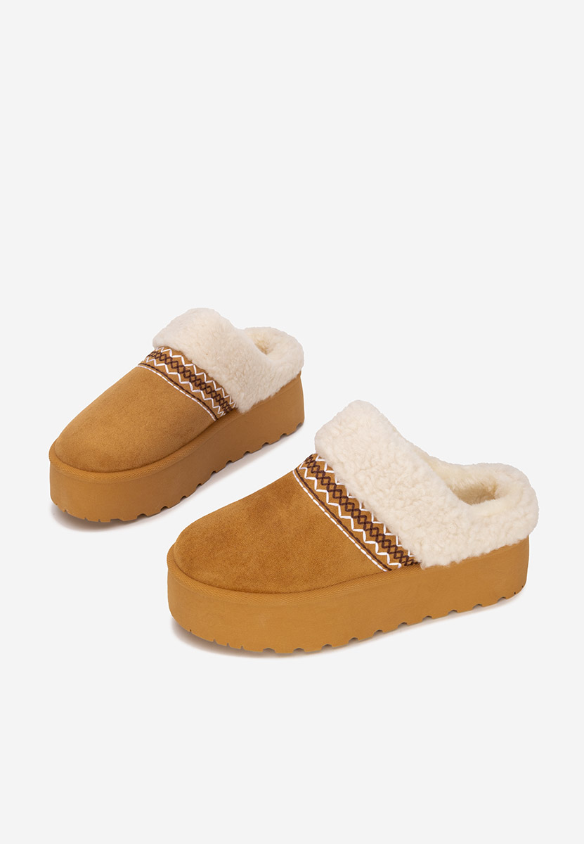 Camelové dámské dřeváky Anelisse