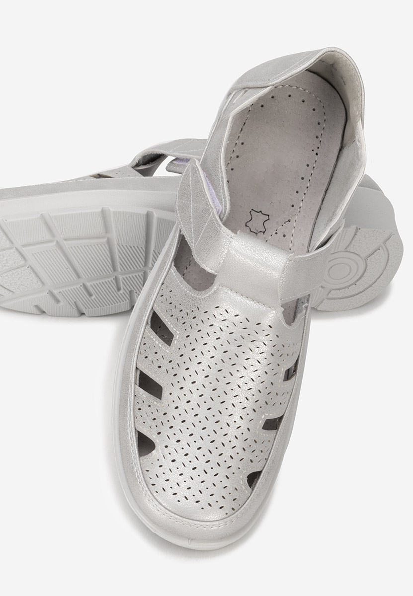 Stribrné dámské espadrilky Gerania