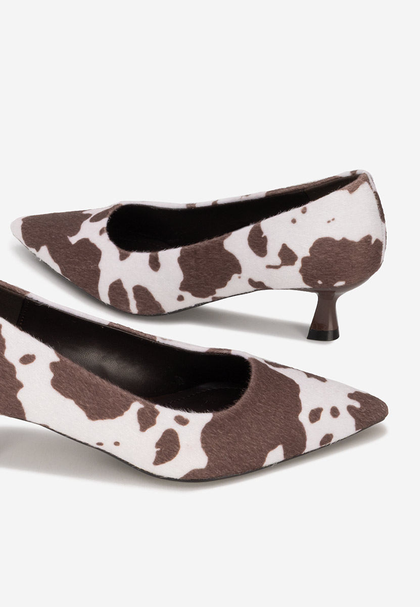 Animal print lodičky na nízkém podpatku Glimera