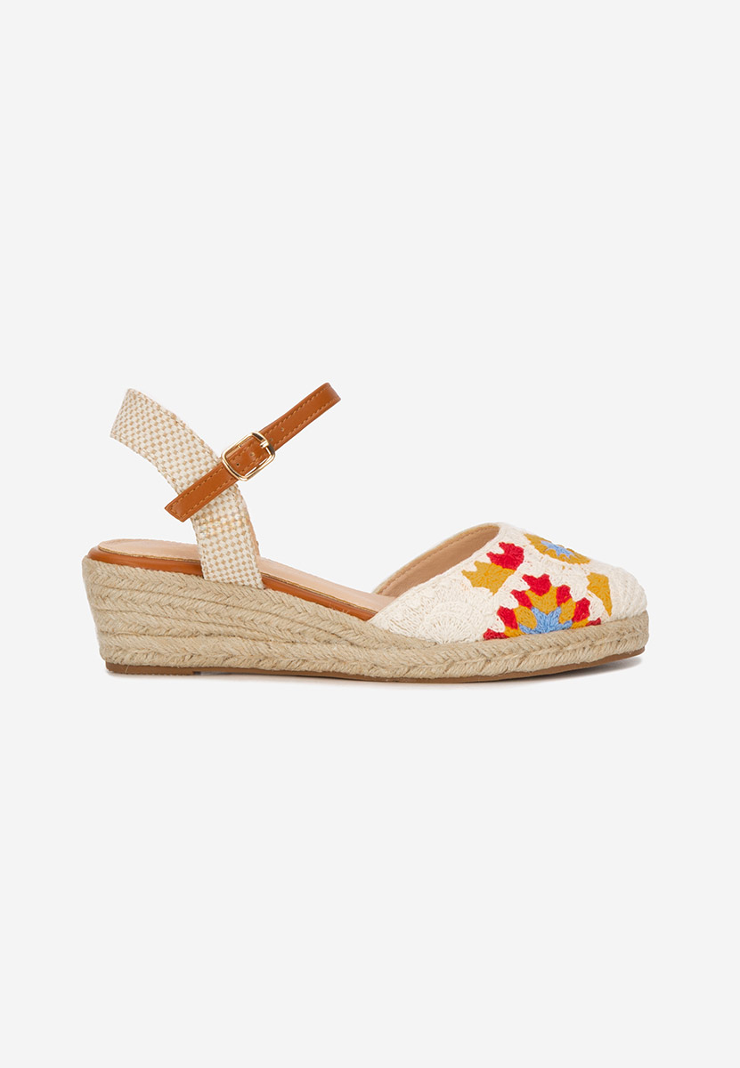Bílé sandály espadrilky Elioth