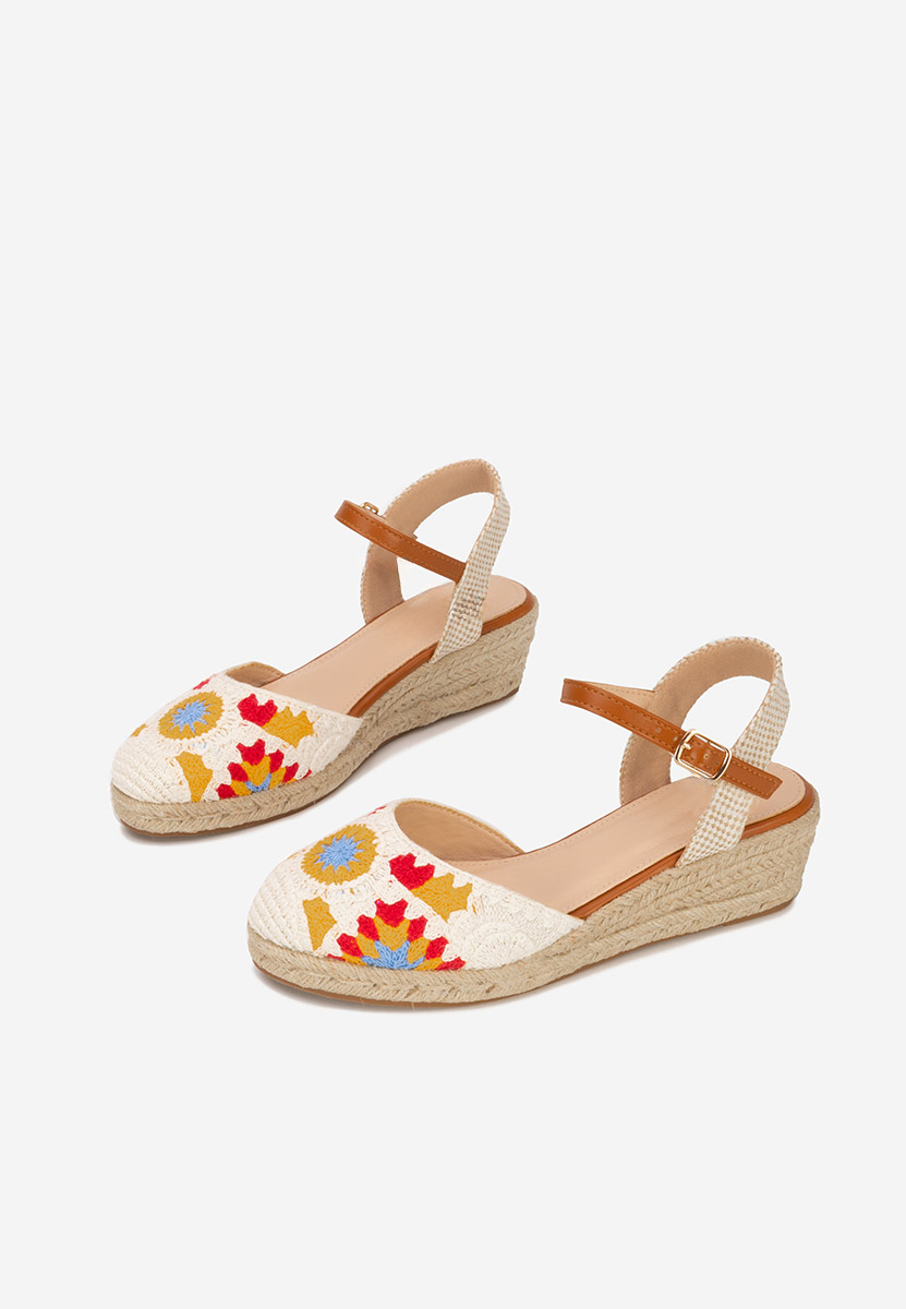 Bílé sandály espadrilky Elioth
