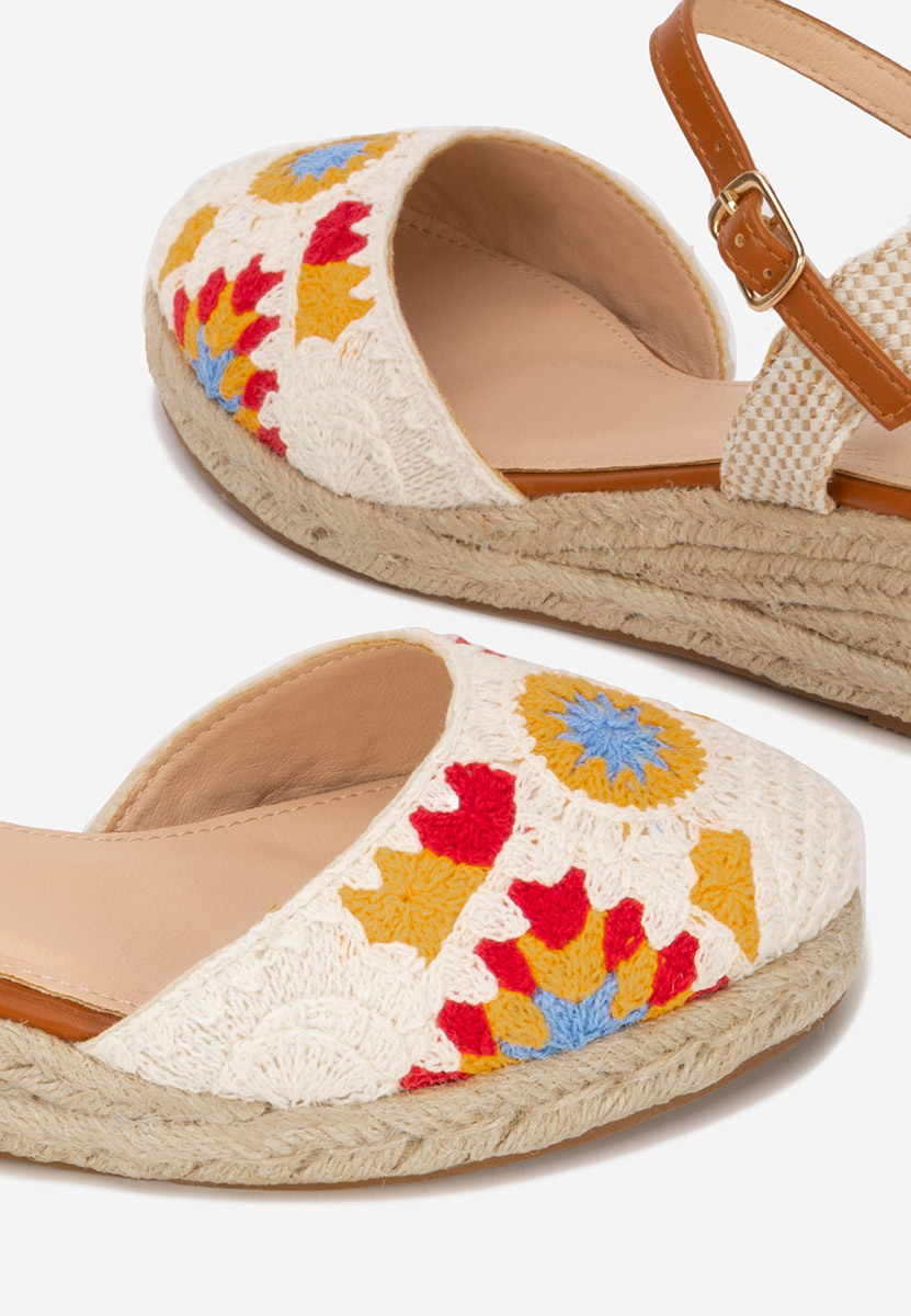 Bílé sandály espadrilky Elioth