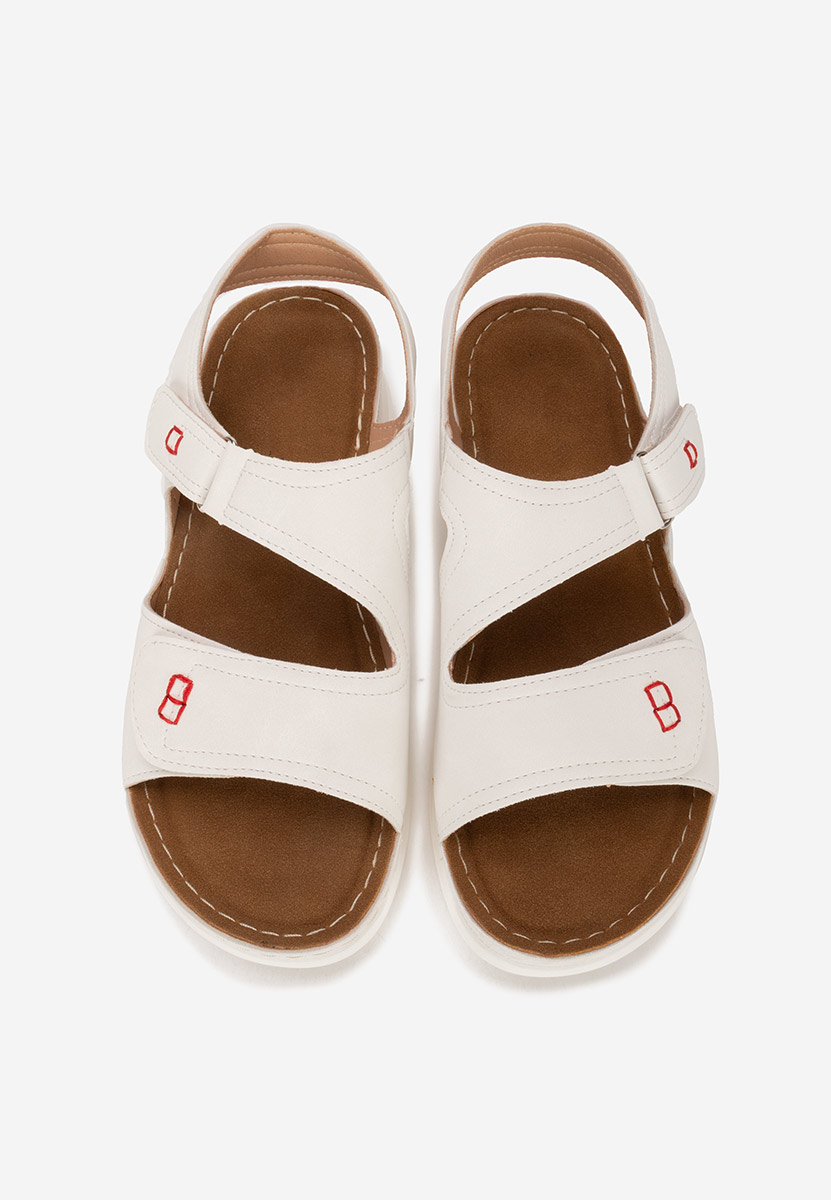 Bílé dámské letní sandály Metina