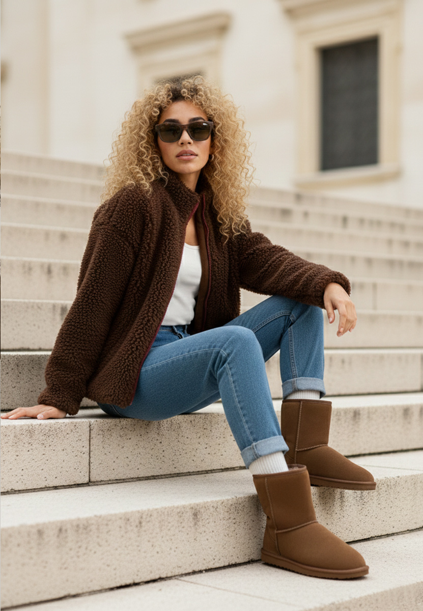 Hnedé dámské válenky Crisea V2