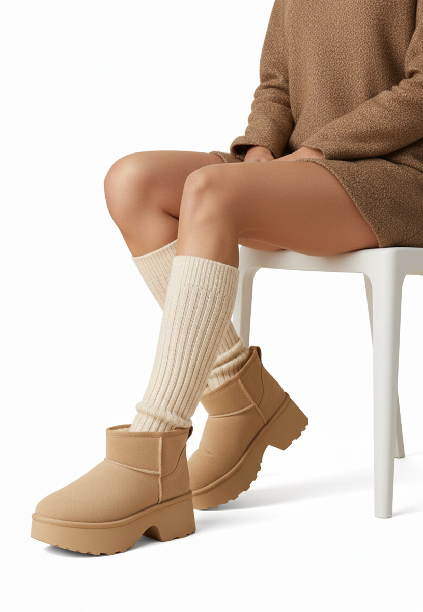 Khaki kotníkové zimní boty Tarnia