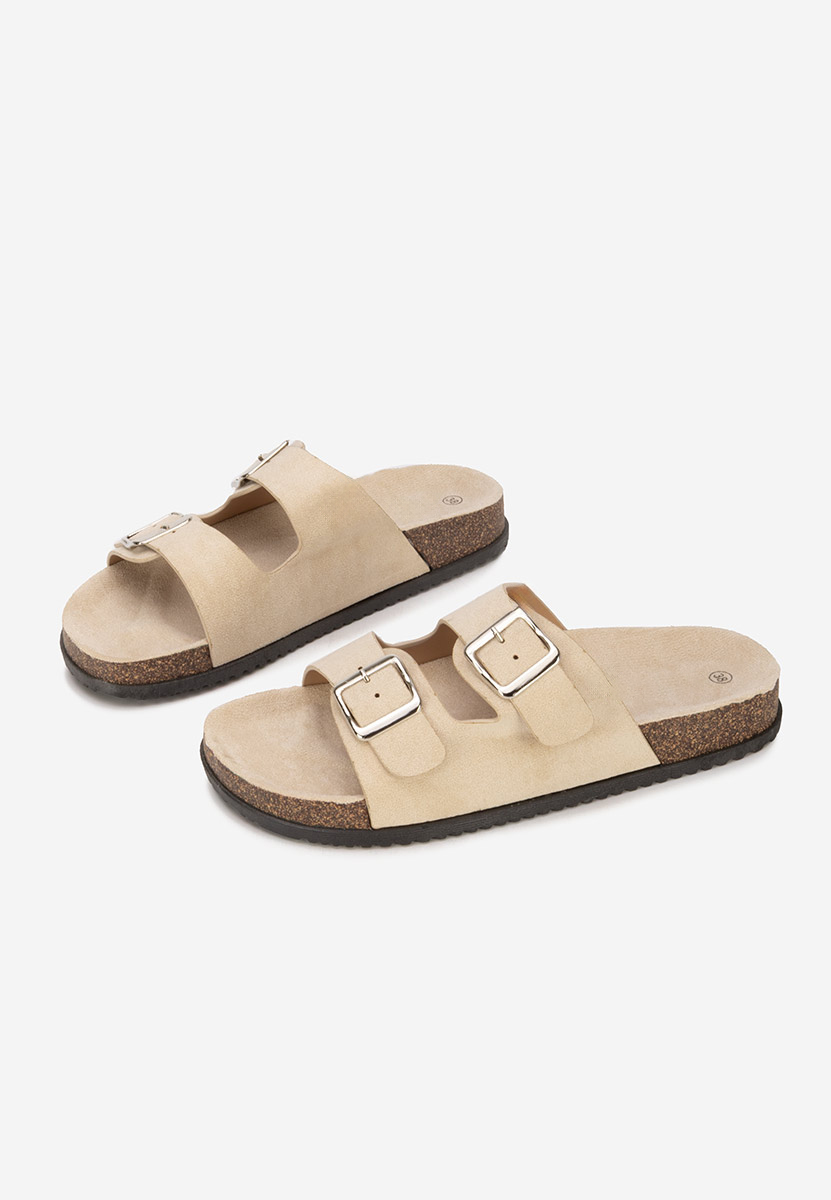 Béžové pantofle dámské Jirua