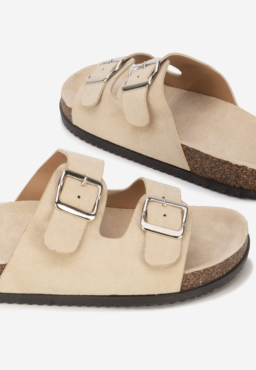 Béžové pantofle dámské Jirua