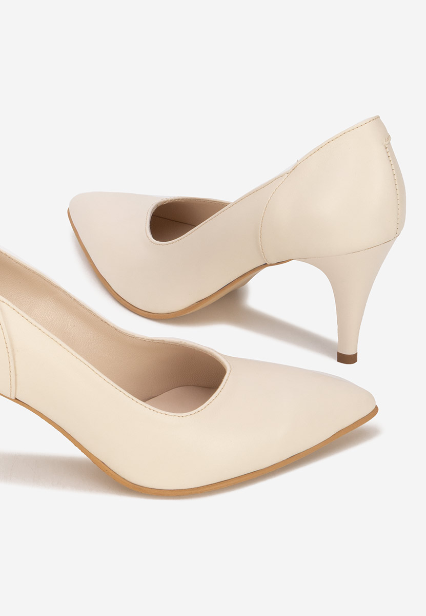 Béžové lodičky do špičky Villemomble