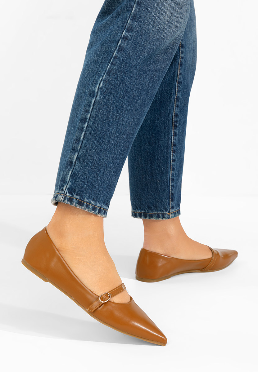 Camelové dámské baleríny Izaura