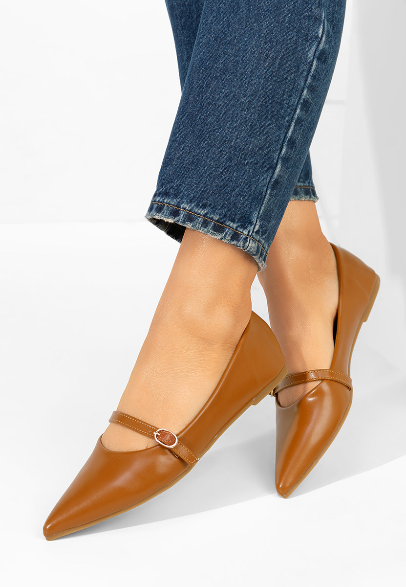 Camelové dámské baleríny Izaura