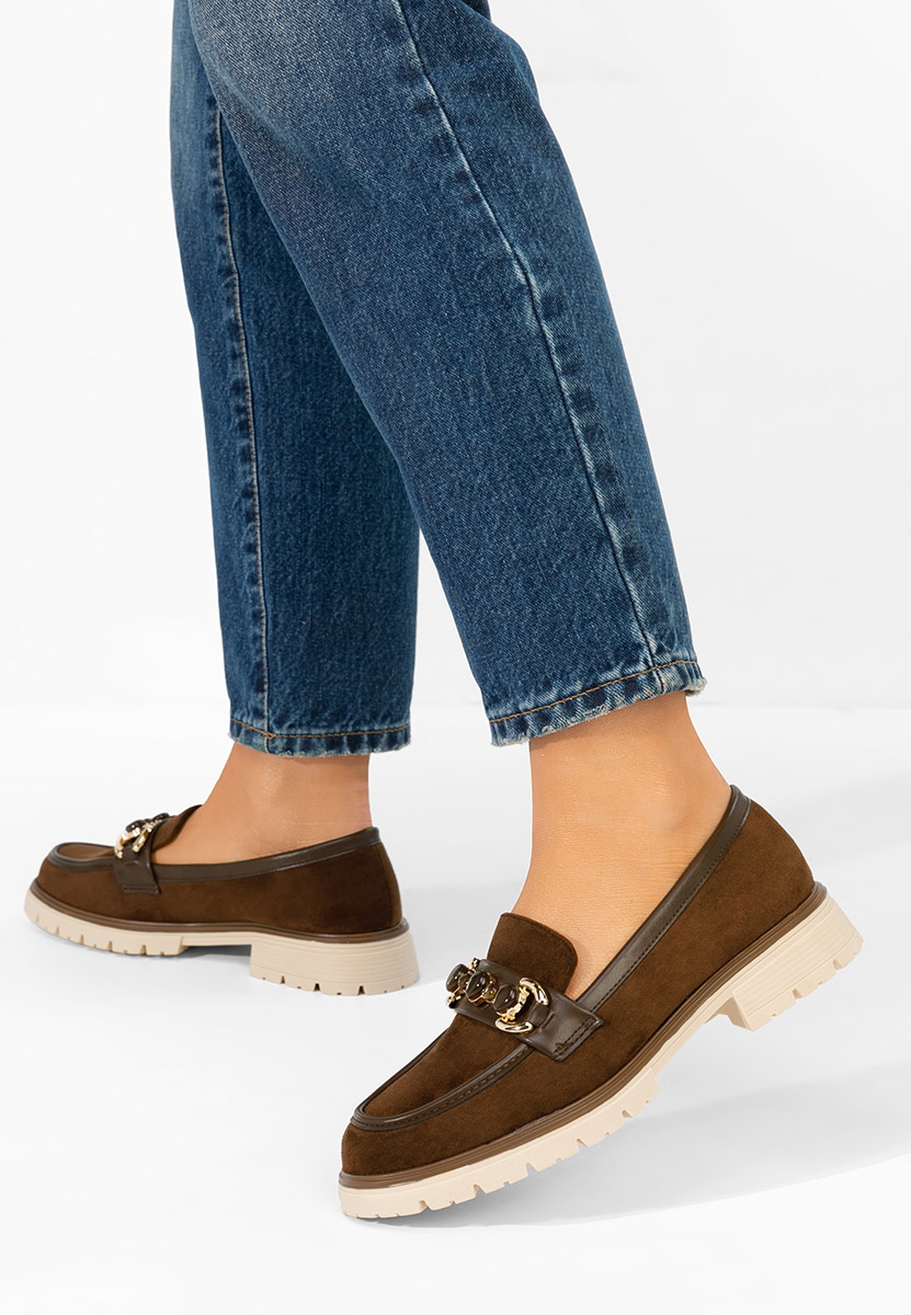 Hnedé dámské mokasíny Amberlin