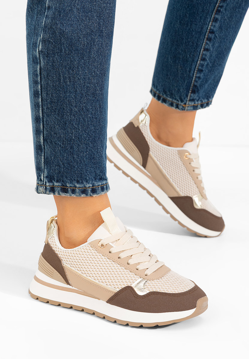 Hnedé dámské tenisky Helenia