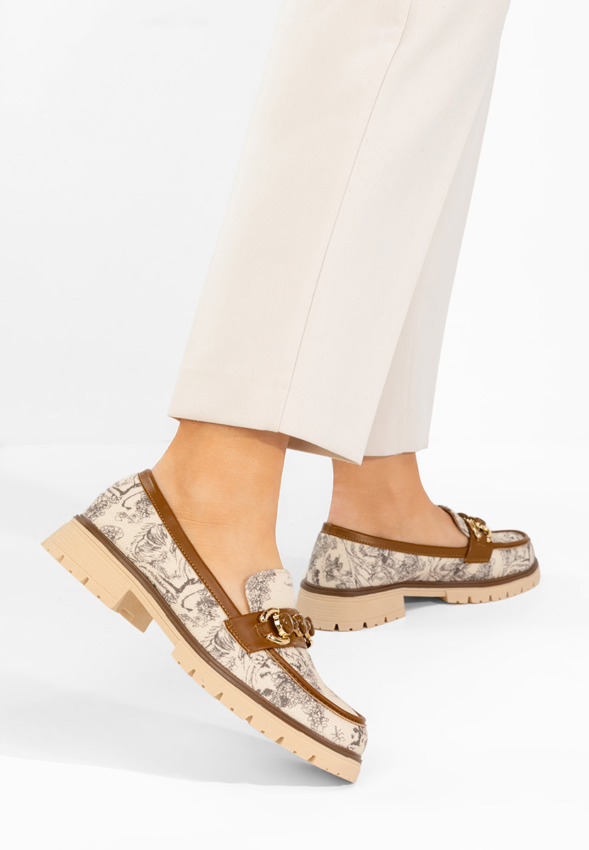 Camelové dámské mokasíny Amberlin