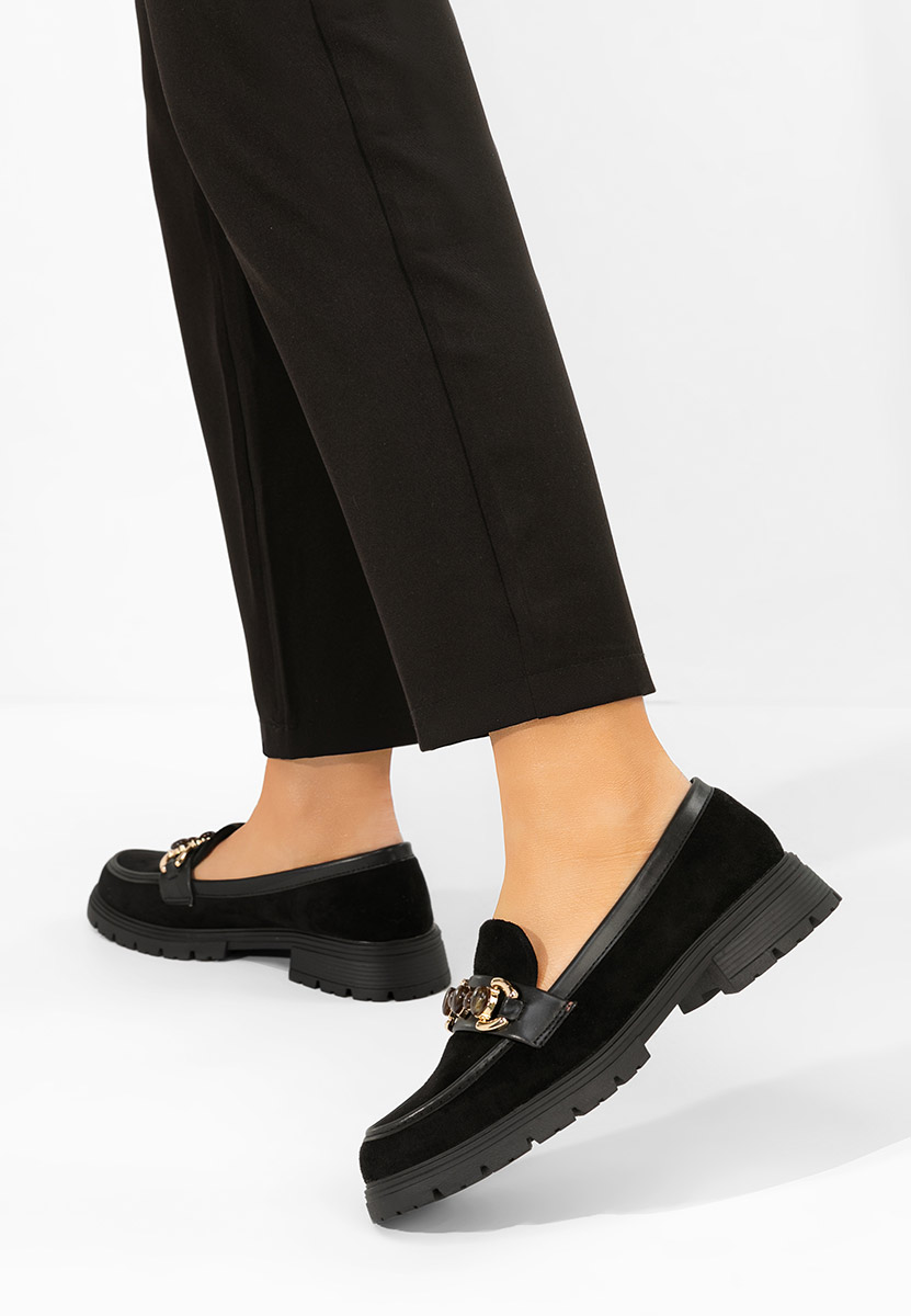 Černé dámské mokasíny Amberlin