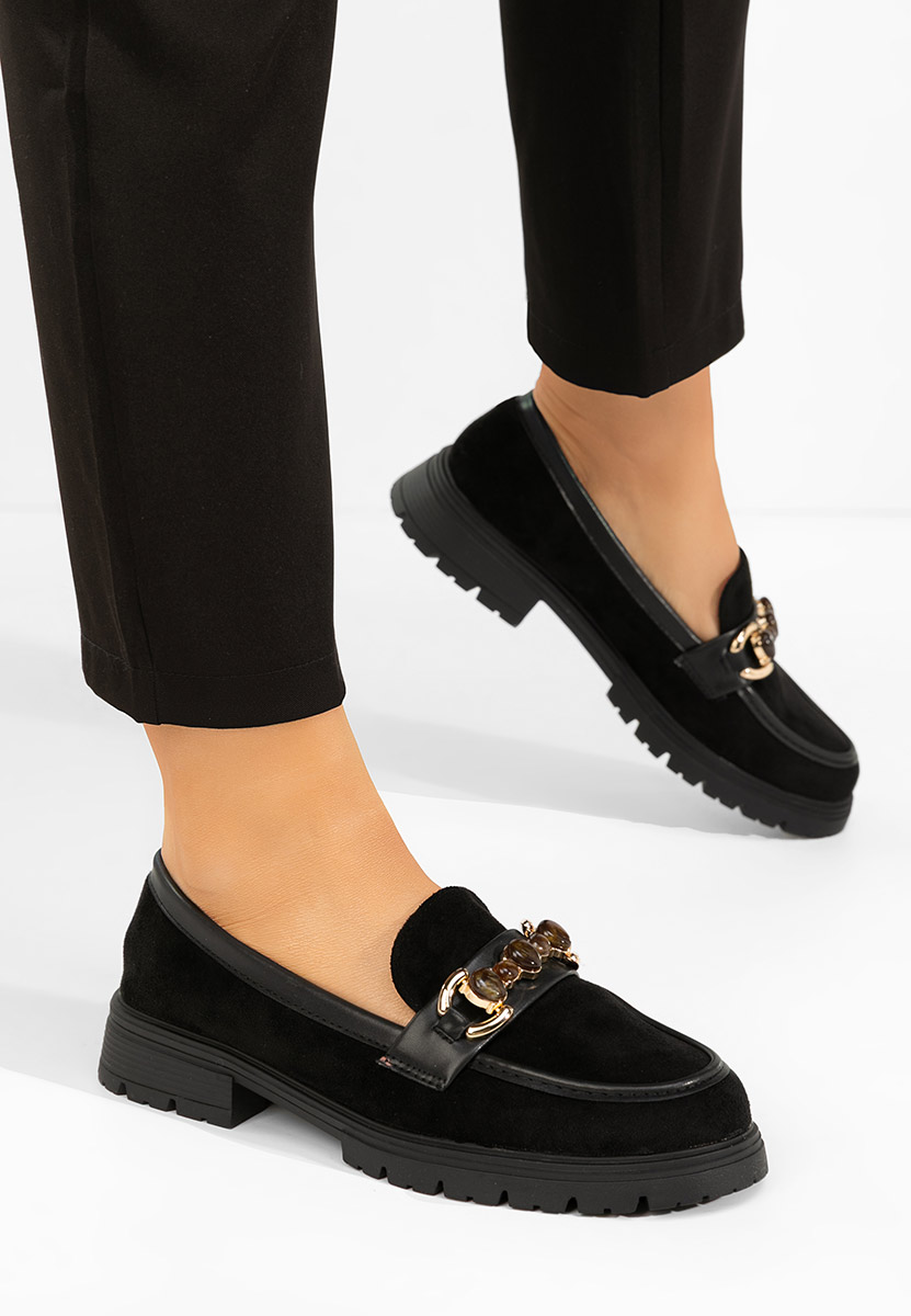 Černé dámské mokasíny Amberlin