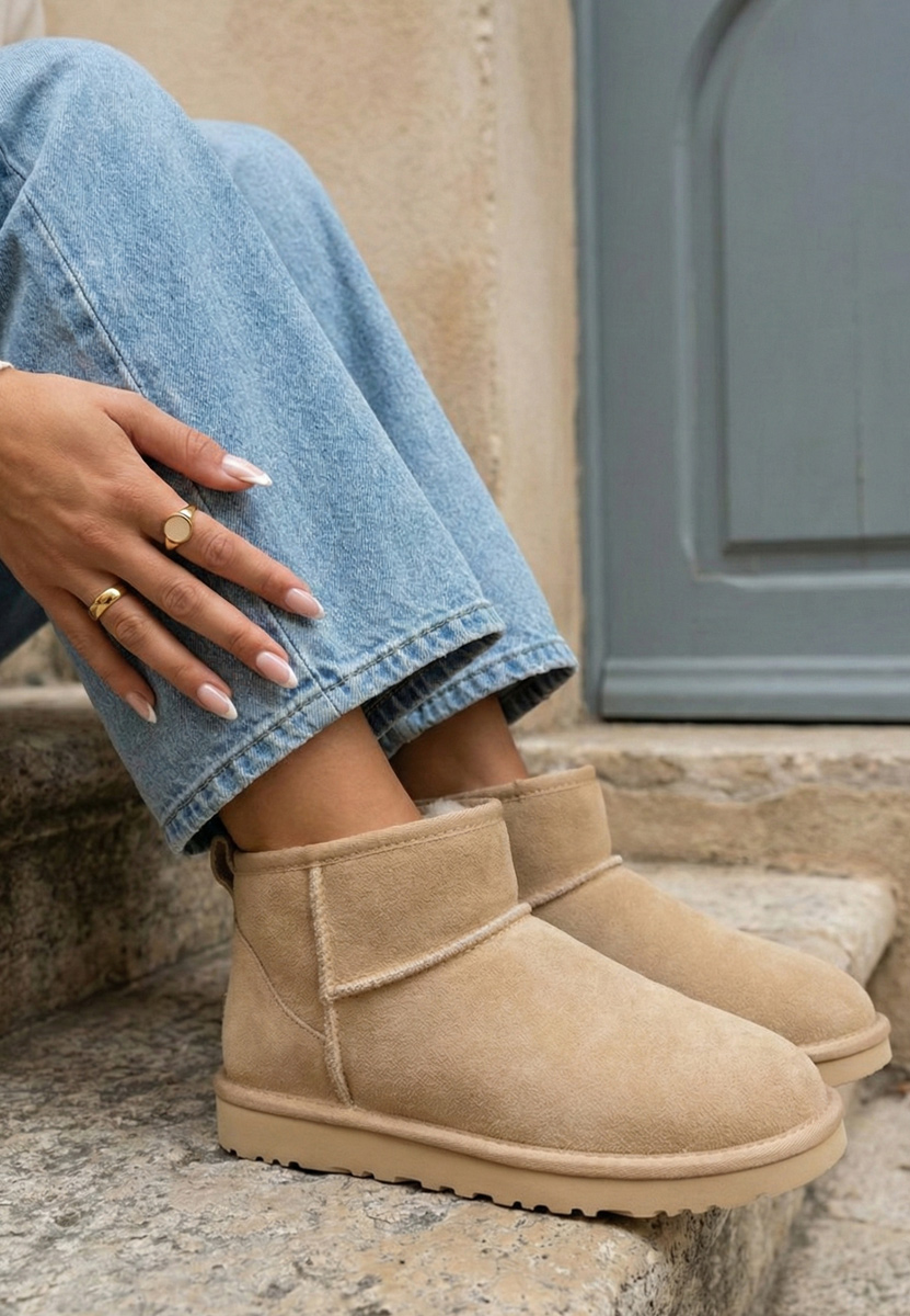 Béžové dámské válenky Crisea V3