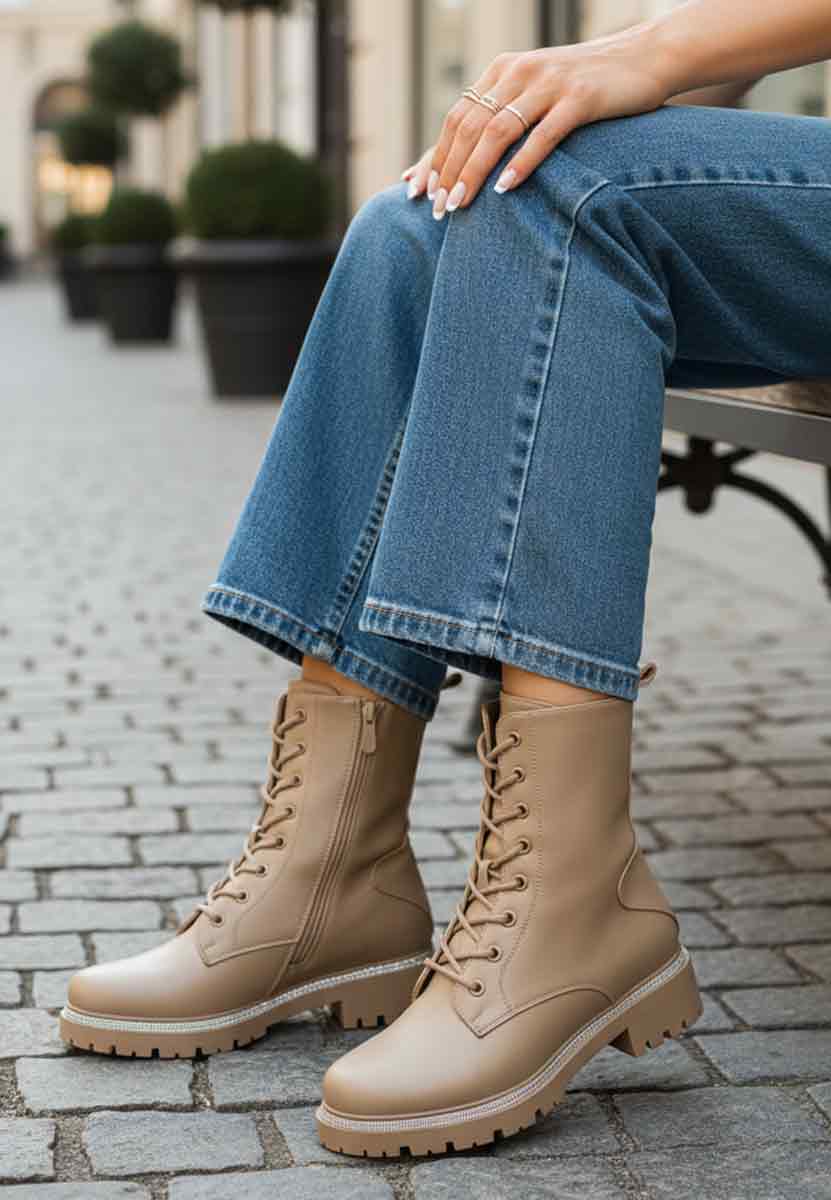 Levně Khaki dámske workery Savencia